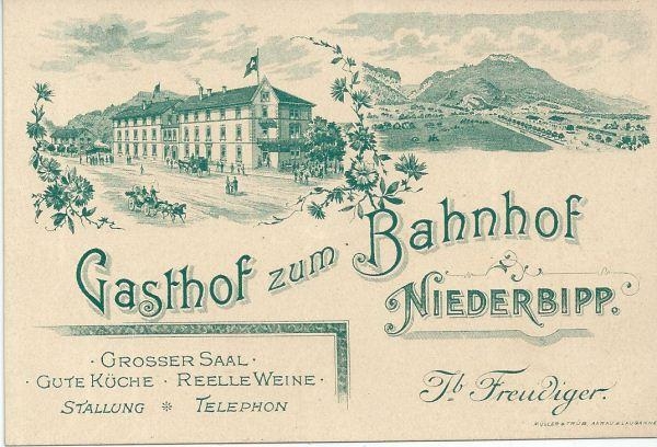 <p>Gasthof zum Bahnhof Freudiger Jakob , Nota Rechnung 1911 , Grosser Saal und Stallung</p>